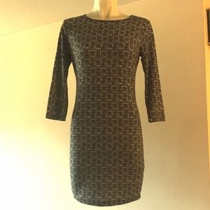 Forever21 black and white patterned dress